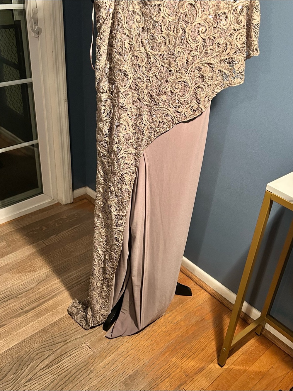 R & M RICHARDS One-Shoulder Lace Jumpsuit - Picture 12 of 13